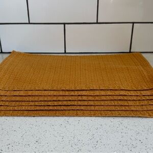 Sur La Table Warm Amber Cotton Placemats Set of 6 – EUC